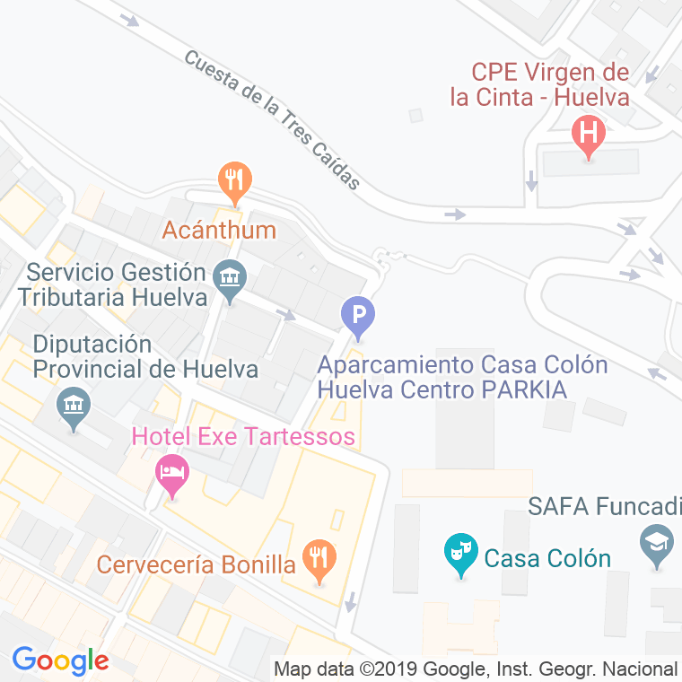 Código Postal calle Arquitecto Monis en Huelva
