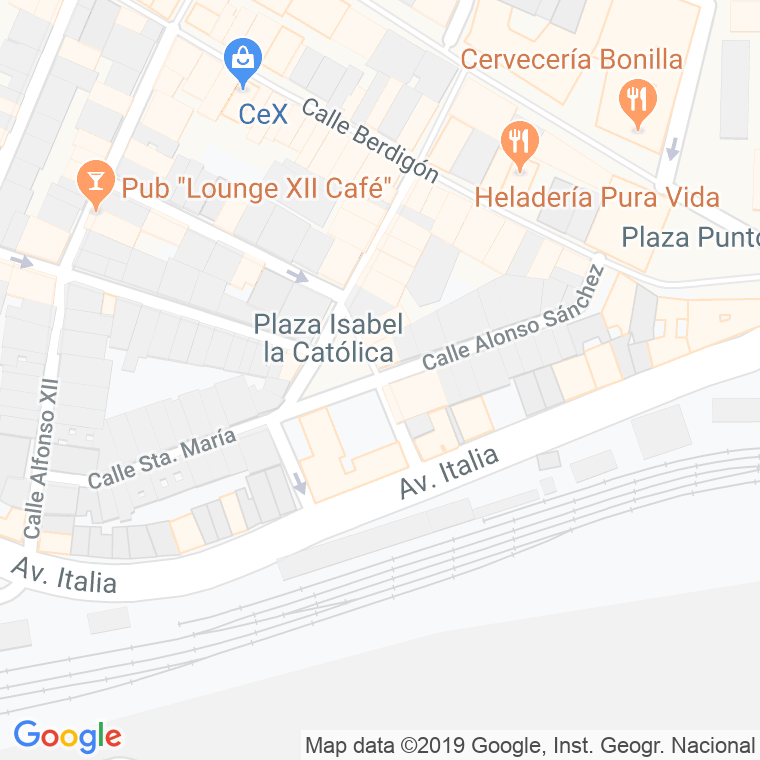 Código Postal calle Niña en Huelva