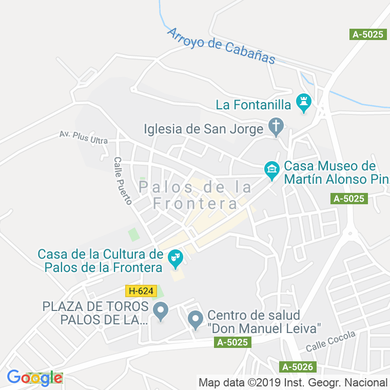 Código Postal calle Palos en Huelva
