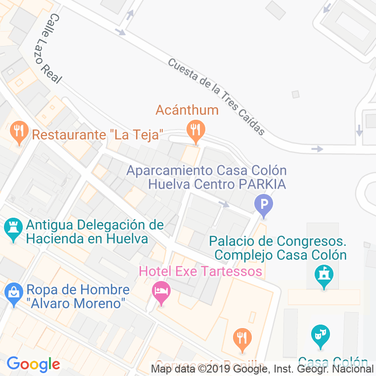 Código Postal calle Ricardo Velazquez en Huelva