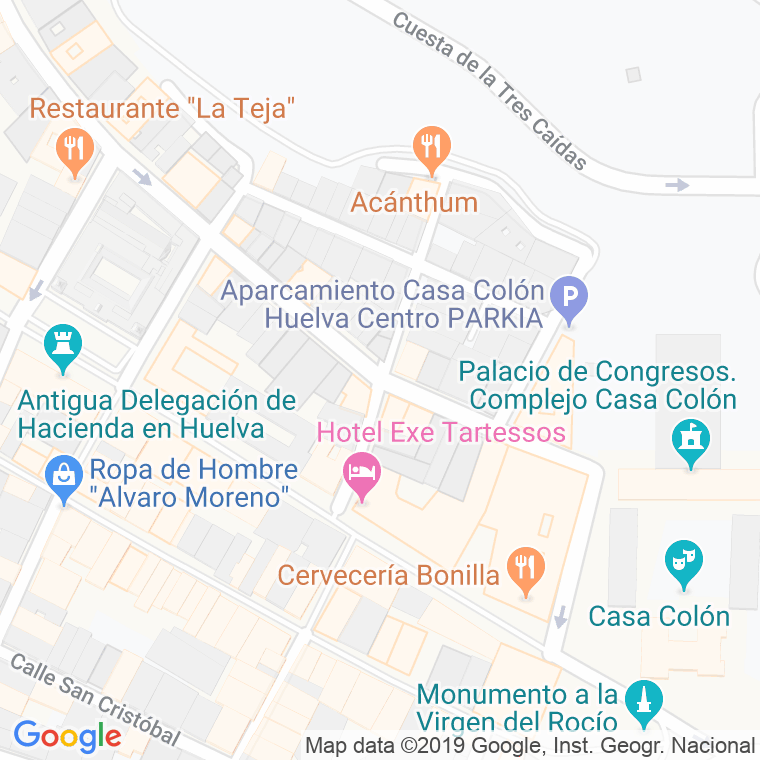 Código Postal calle San Salvador en Huelva