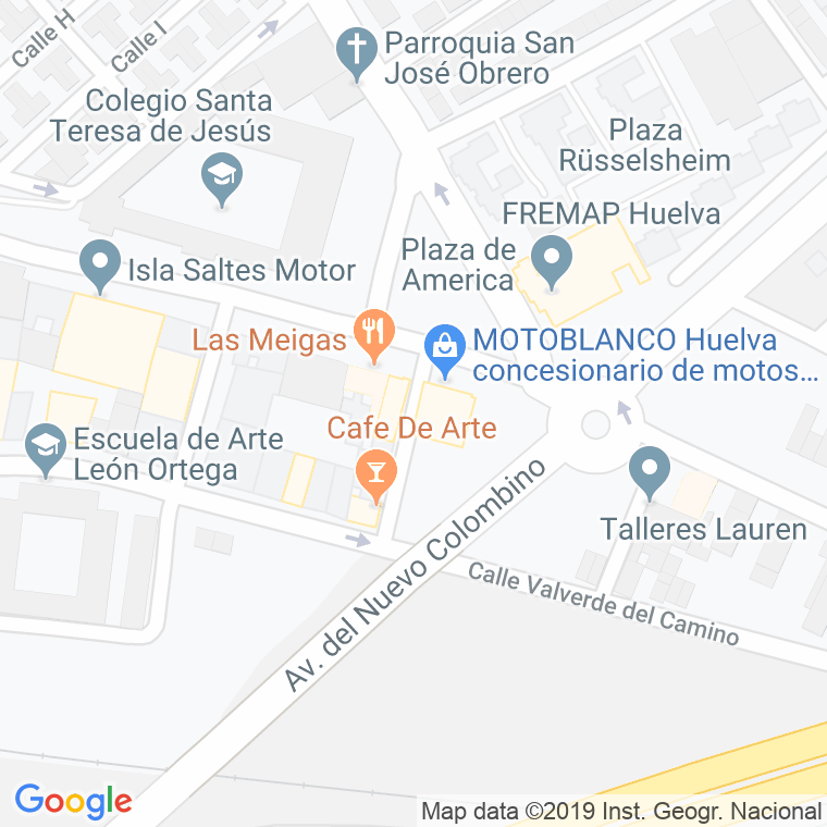 Código Postal calle Torres Quevedo en Huelva