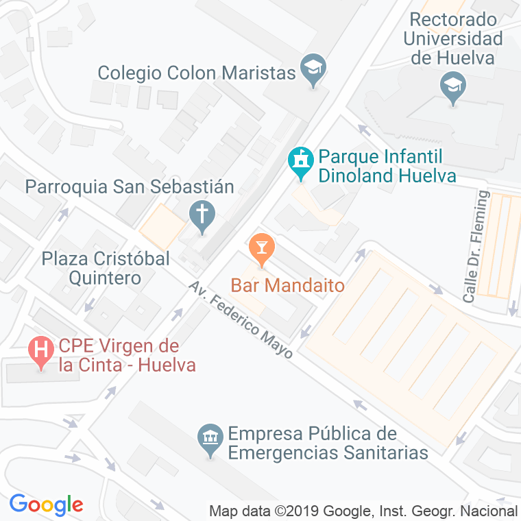 Código Postal calle Ponce De Leon en Huelva