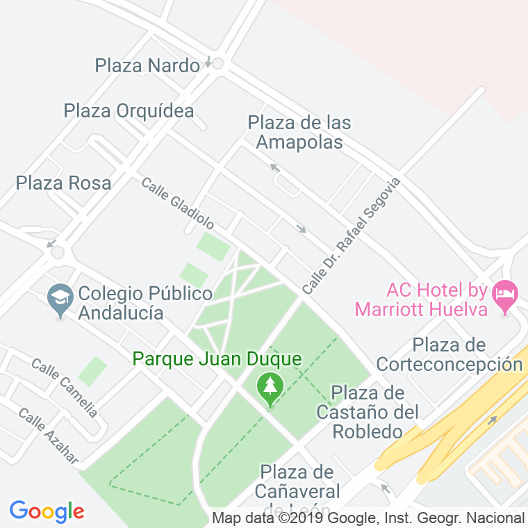 Código Postal calle Gladiolo en Huelva