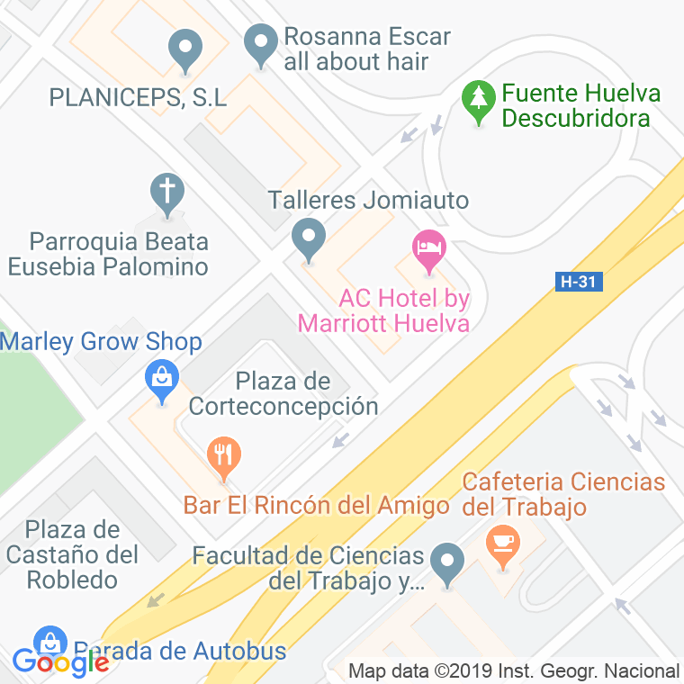 Código Postal calle Hinojales en Huelva