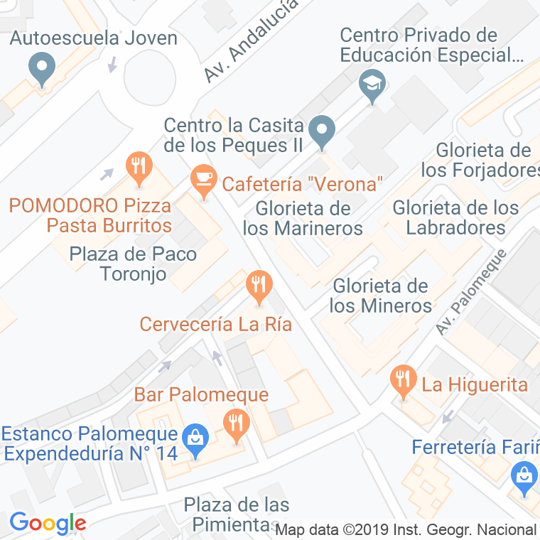 Código Postal calle Blas Infante en Huelva