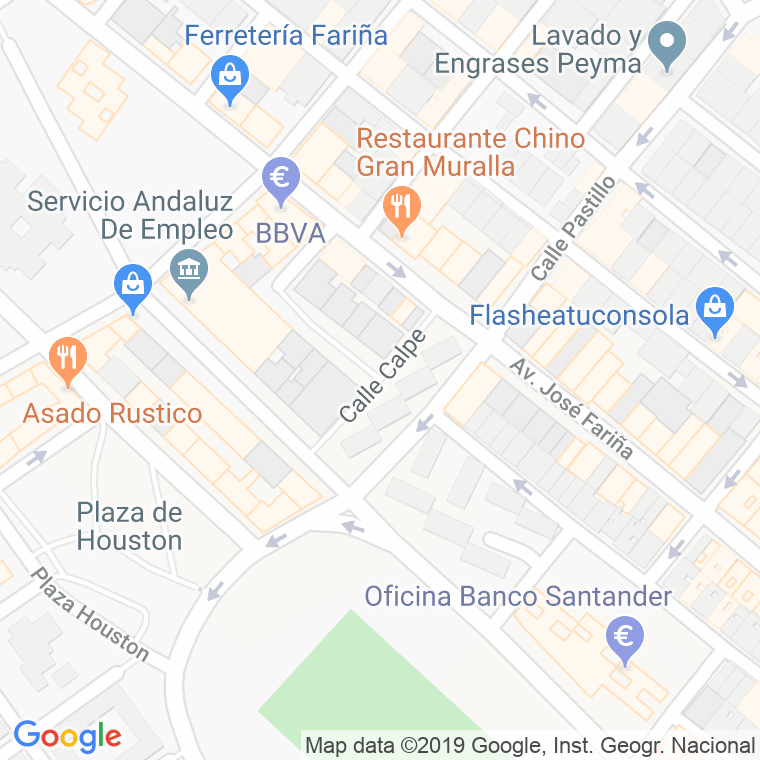 Código Postal calle Calpe en Huelva