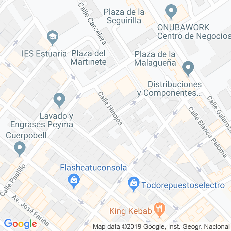 Código Postal calle Cobujon, El en Huelva