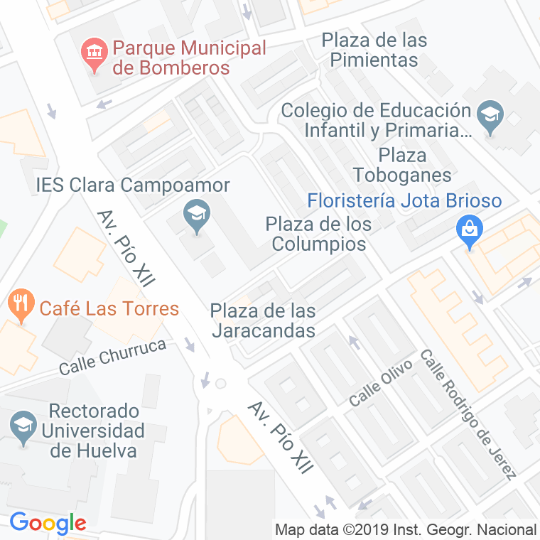 Código Postal calle Escuela De Niños en Huelva