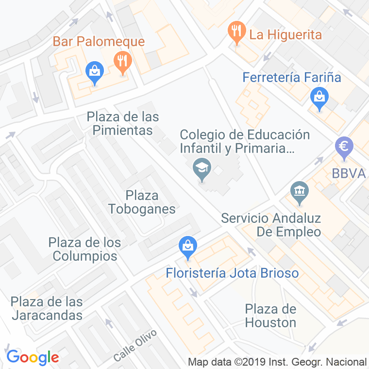 Código Postal calle Murete Bajo en Huelva