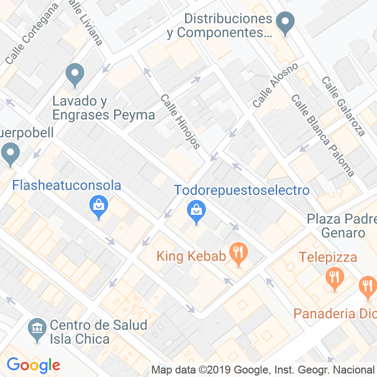 Código Postal calle San Juan en Huelva