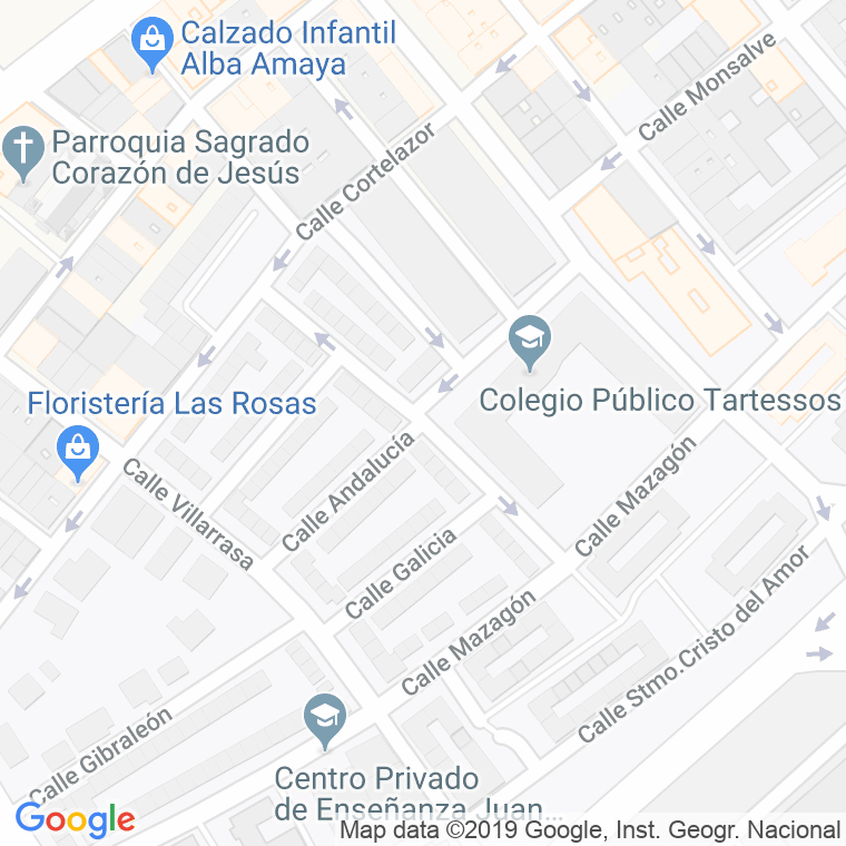 Código Postal calle Extremadura en Huelva