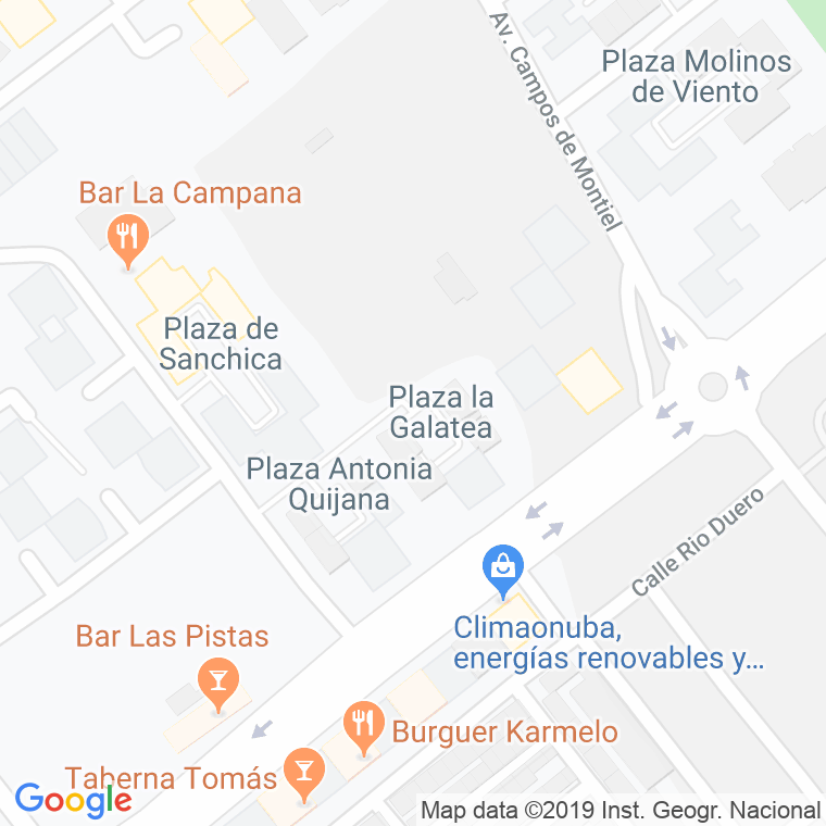 Código Postal calle Falatea, plaza en Huelva