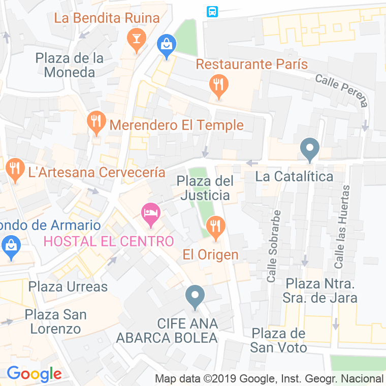 Código Postal calle Justicia, Del, plaza en Huesca
