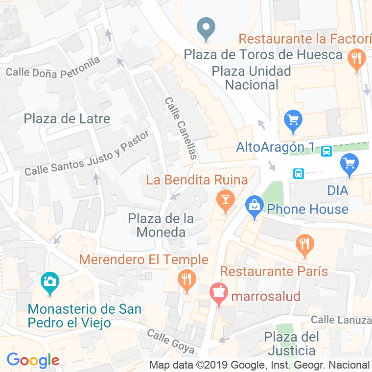 Código Postal calle Peligros en Huesca