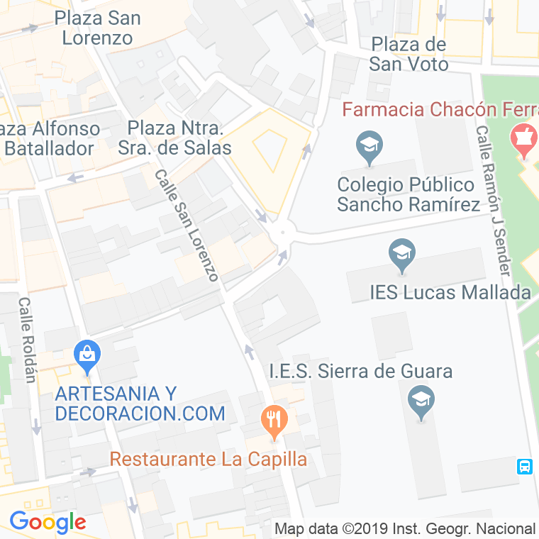 Código Postal calle Jazmin en Huesca