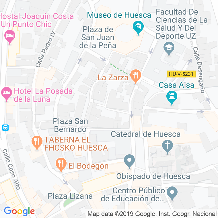 Código Postal calle Laurel, travesia en Huesca