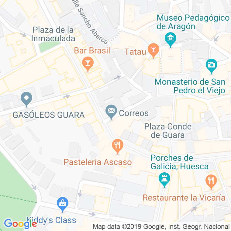 Código Postal calle Moya en Huesca