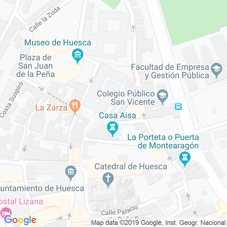 Código Postal calle Romero en Huesca