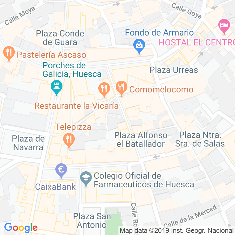 Código Postal calle Santa Paciencia en Huesca