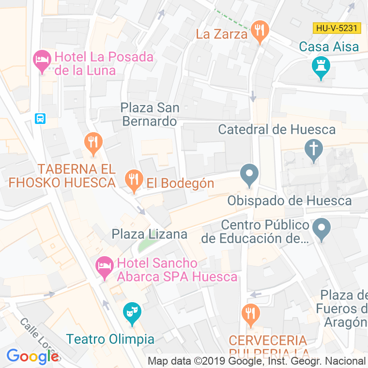 Código Postal calle Santiago en Huesca