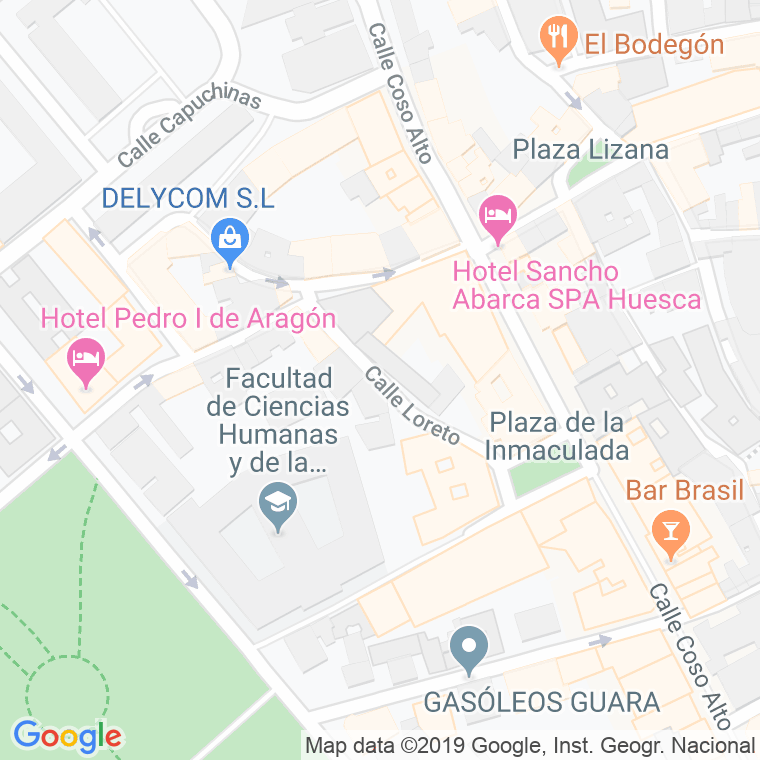 Código Postal calle Loreto en Huesca