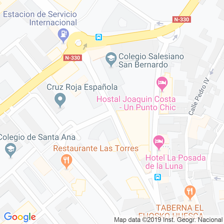 Código Postal calle Monreal, avenida en Huesca