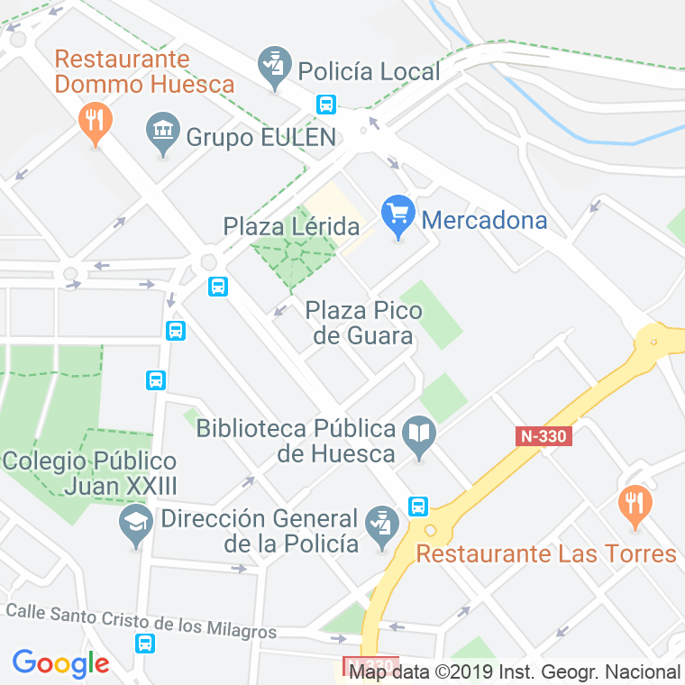 Código Postal calle Pico De Guara, plaza en Huesca