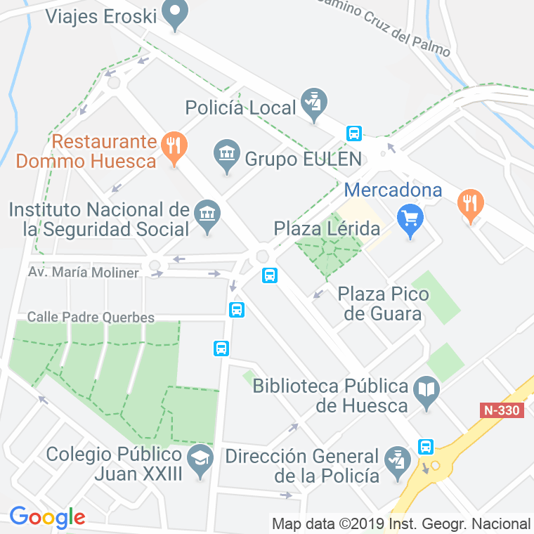 Código Postal calle Pirineos, avenida en Huesca