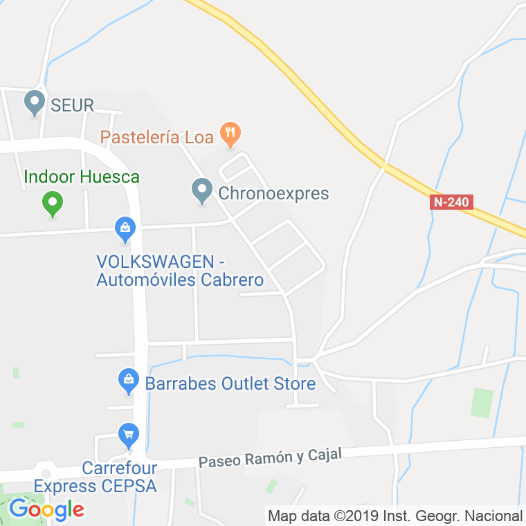Código Postal calle Ganaderia en Huesca