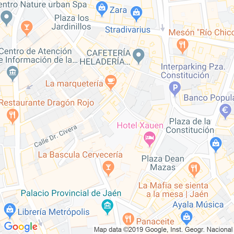 Código Postal calle Berberiscos en Jaén