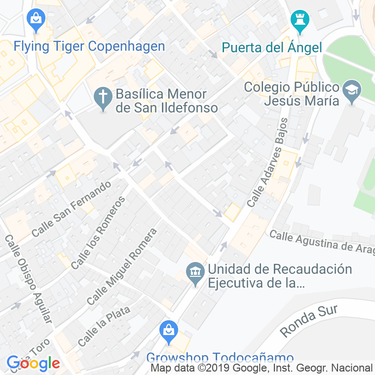 Código Postal calle Carretas en Jaén