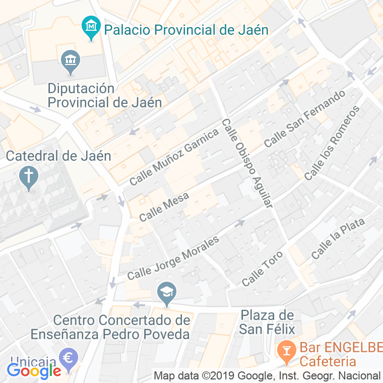Código Postal calle Mesa en Jaén