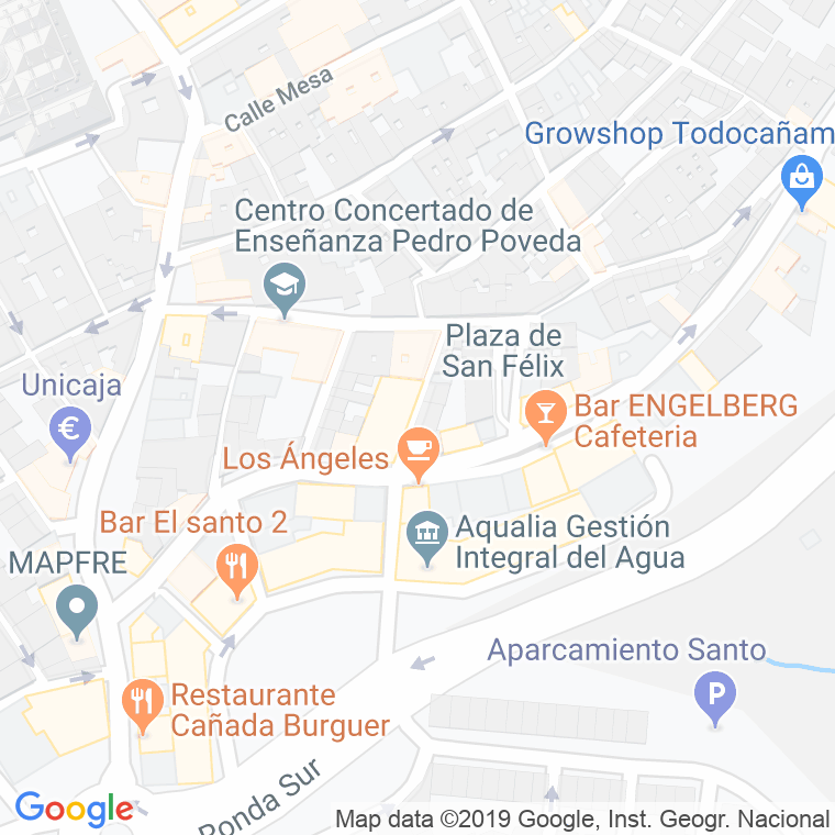 Código Postal calle Rivera en Jaén