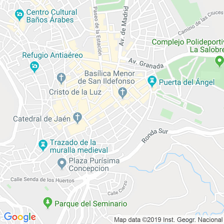 Código Postal calle Teniente Anguita Roldan en Jaén