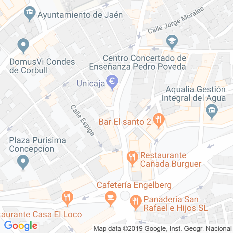 Código Postal calle Ejido De La Alcantarilla en Jaén