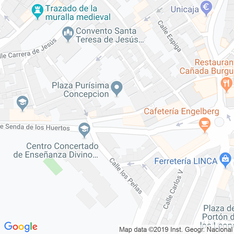 Código Postal calle Escuderos en Jaén
