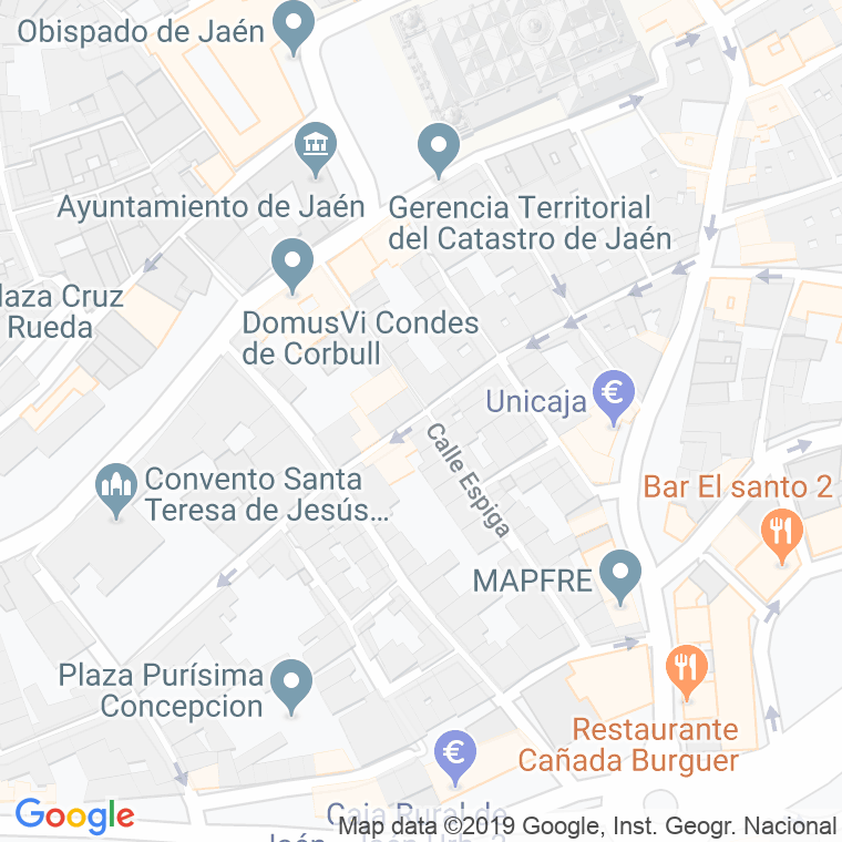 Código Postal calle Francisco Coello en Jaén