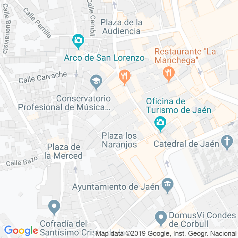 Código Postal calle Moreno Castello en Jaén