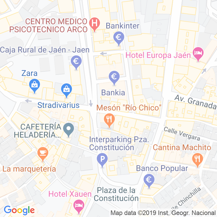 Código Postal calle Correa Weglison en Jaén
