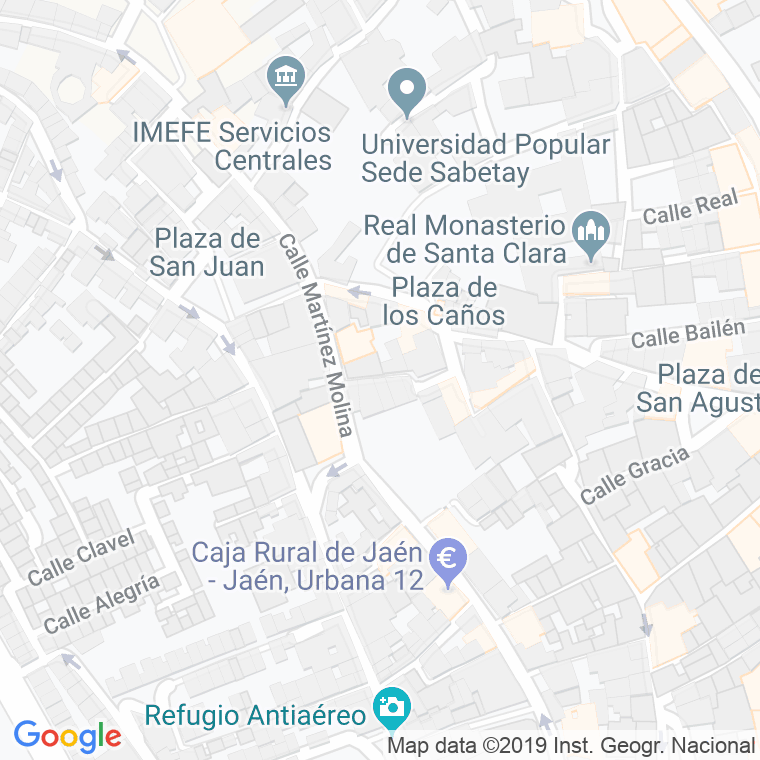 Código Postal calle Calvario en Jaén
