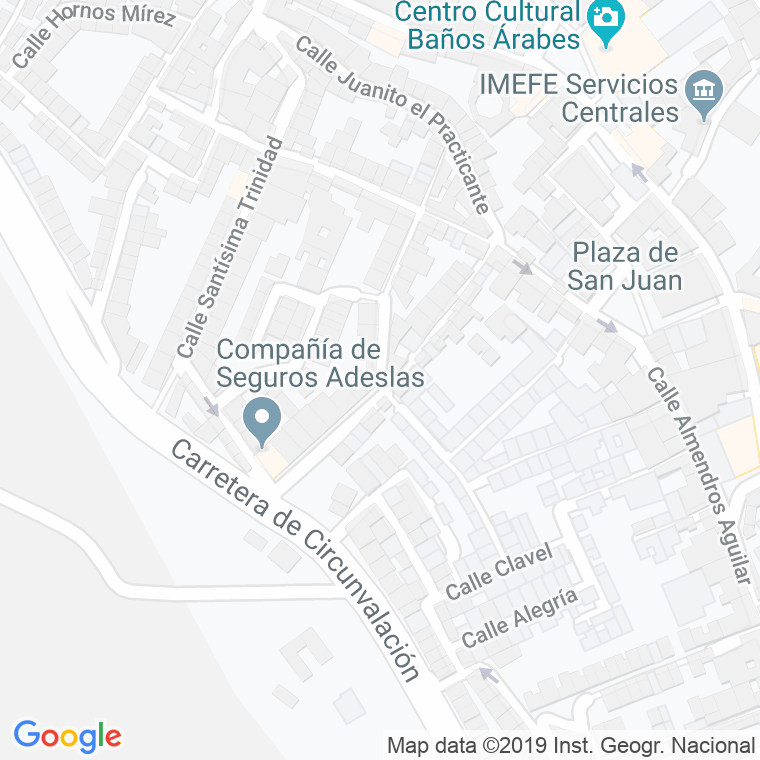 Código Postal calle Concepcion Vieja en Jaén