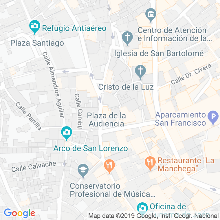 Código Postal calle Corregidores en Jaén