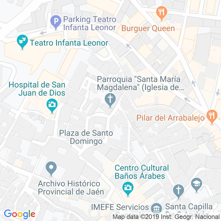 Código Postal calle Duende De La Magdalena en Jaén