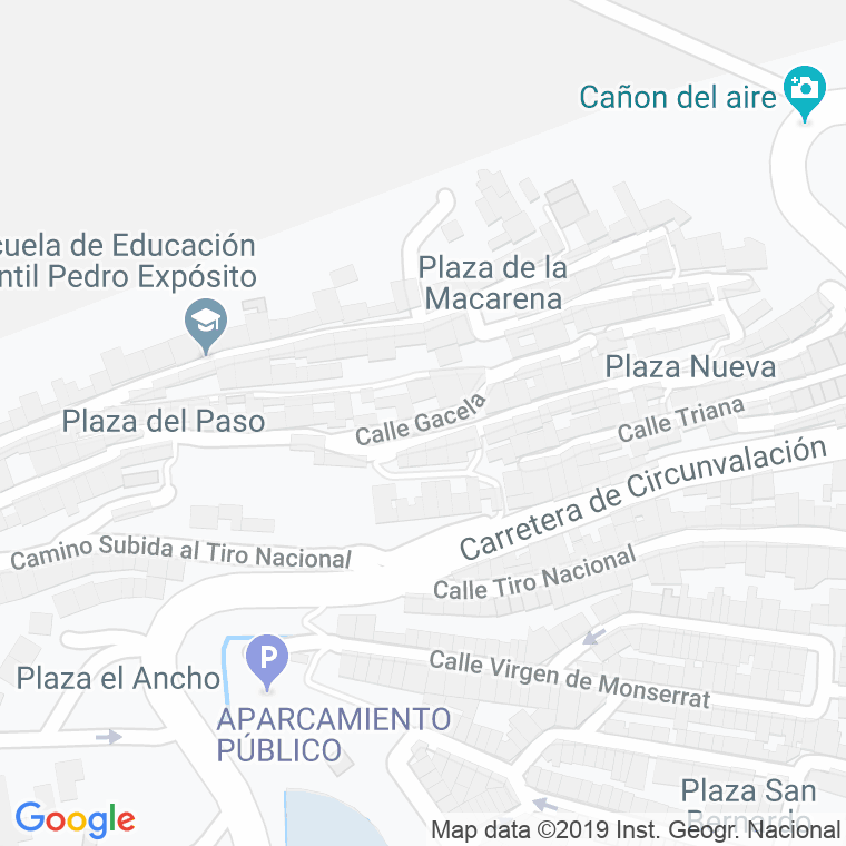 Código Postal calle Gacela en Jaén