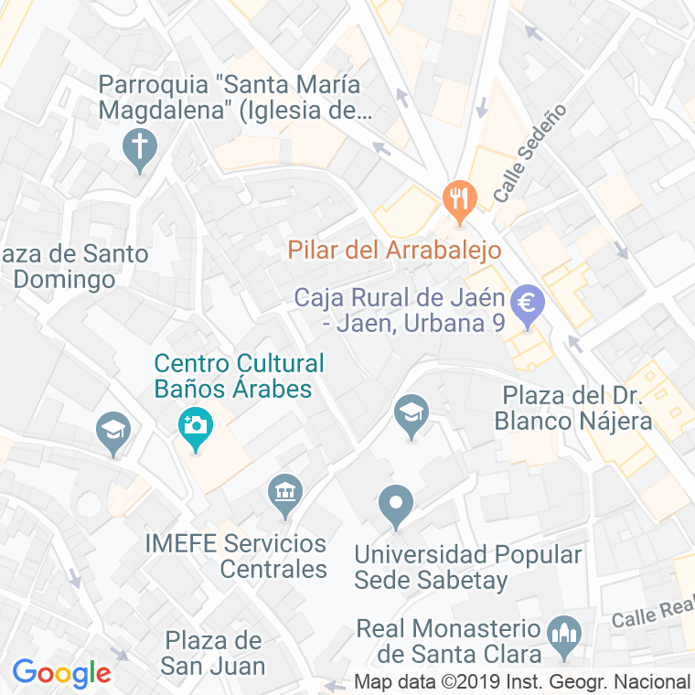 Código Postal calle Hornos Francos en Jaén
