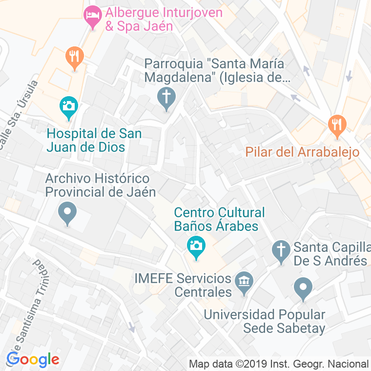 Código Postal calle Hornos Negros en Jaén