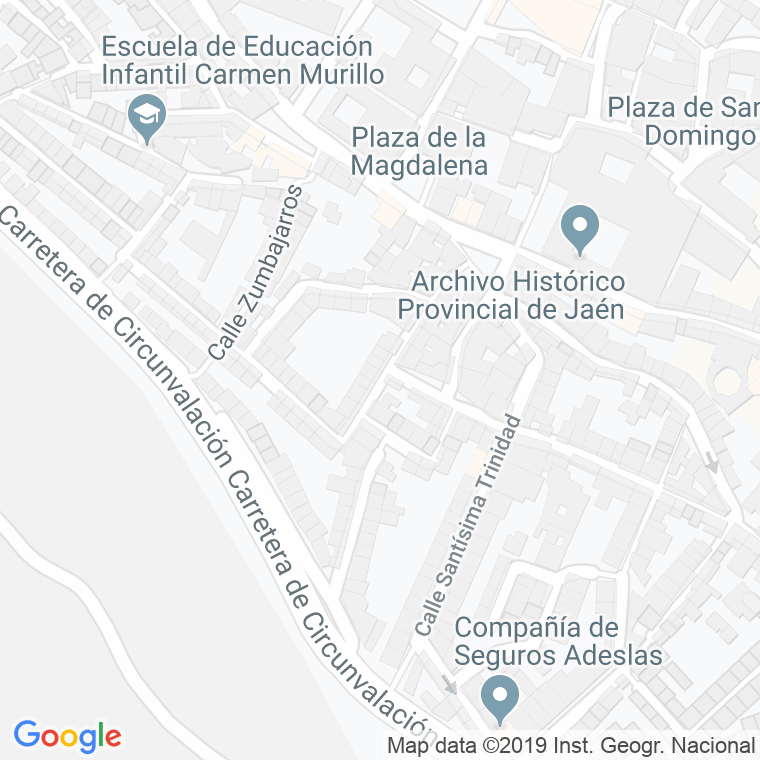 Código Postal calle Hospitalico en Jaén