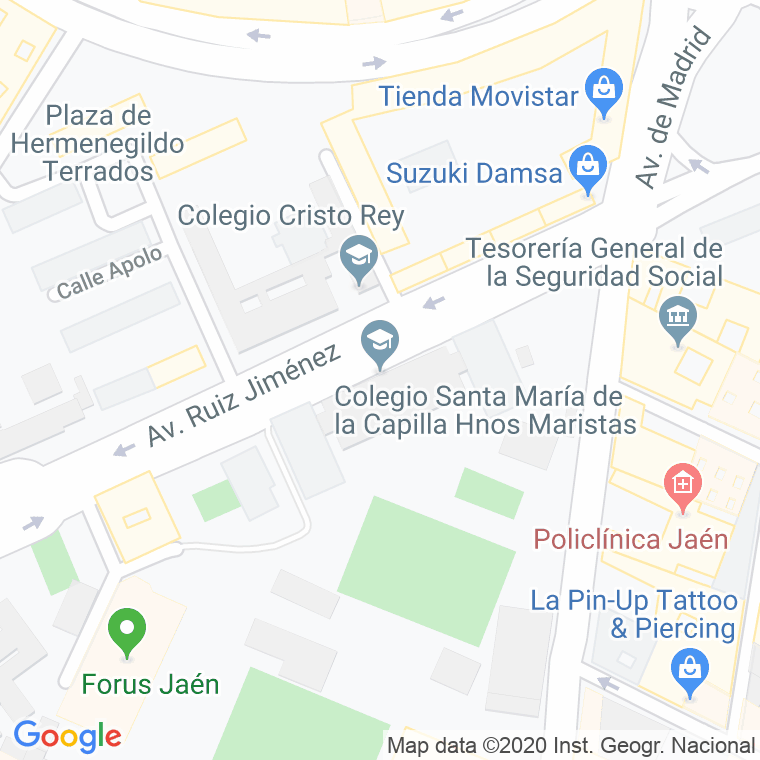 Código Postal calle Mostas en Jaén