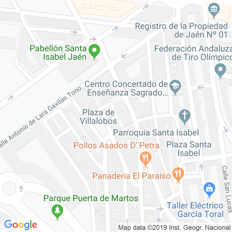 Código Postal calle Rosalia De Castro en Jaén